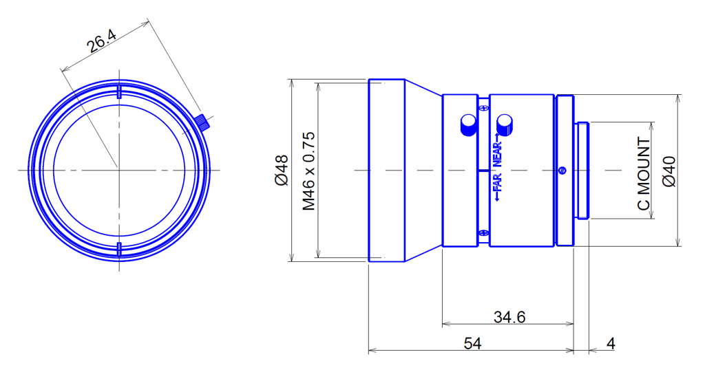 Goyo Optical GM12HR39014MCN-1 technical drawing