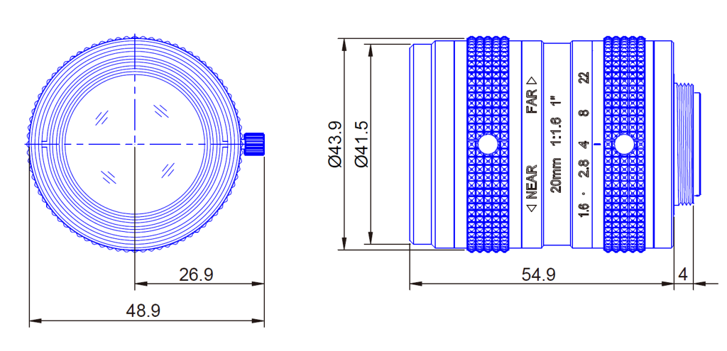 Goyo Optical GM12HR42016MCN technical drawing
