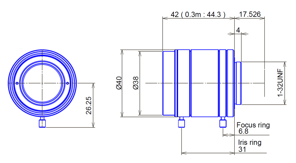 Goyo Optical GM6HR51614MCN technical drawing