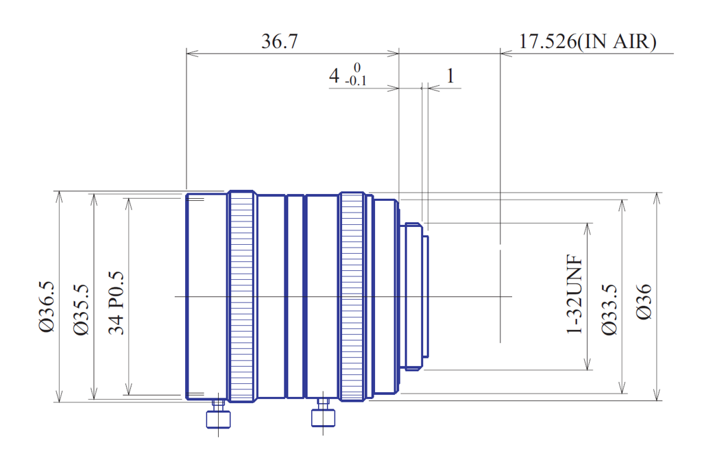 Goyo Optical GMG42514MCN technical drawing