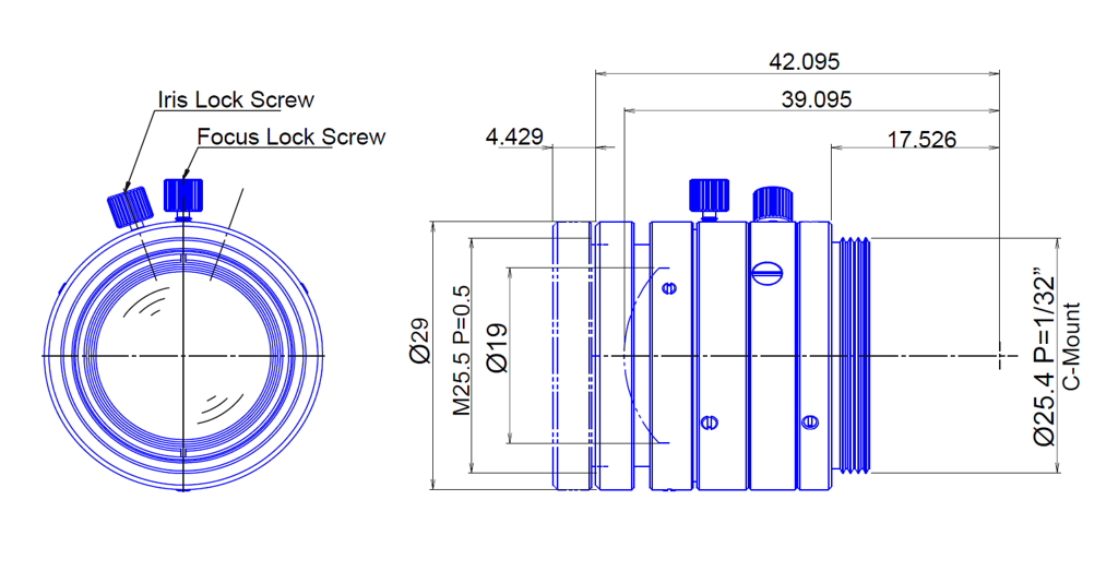 Goyo Optical GMHR33520MCN-1 technical drawing