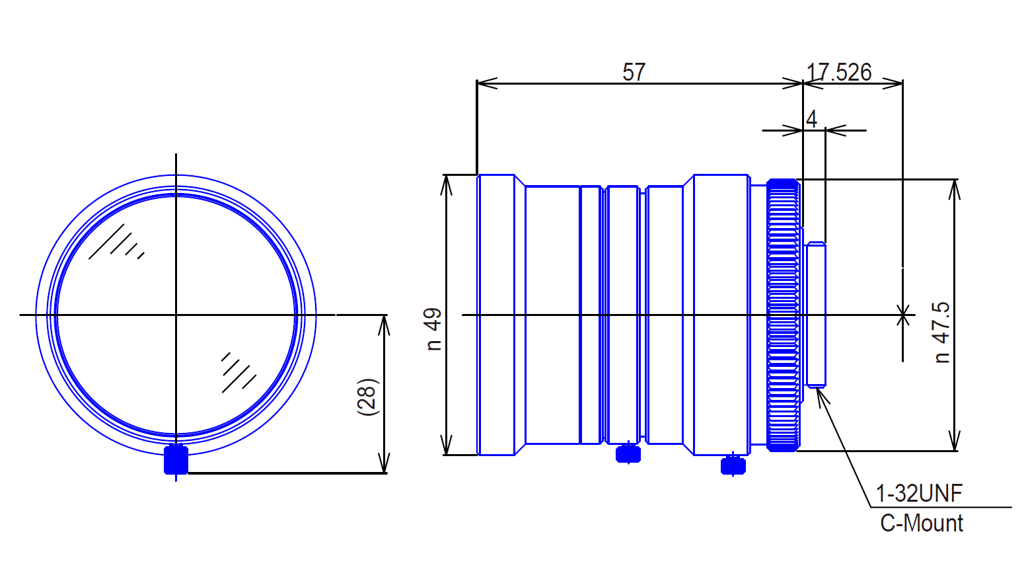 Goyo Optical GMHR47518MCN-1 technical drawing