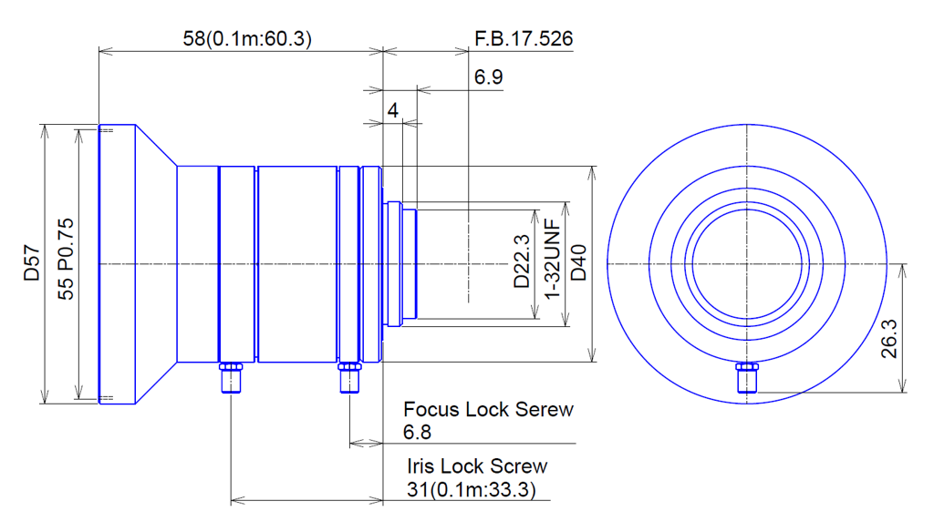 Goyo Optical GMTHR48014MCN-1-SWIR technical drawing