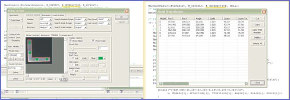 Interaktywne okna dialogowe dla obsługi we/wy, dopasowania parametrów funkcji i zarządzania wynikami