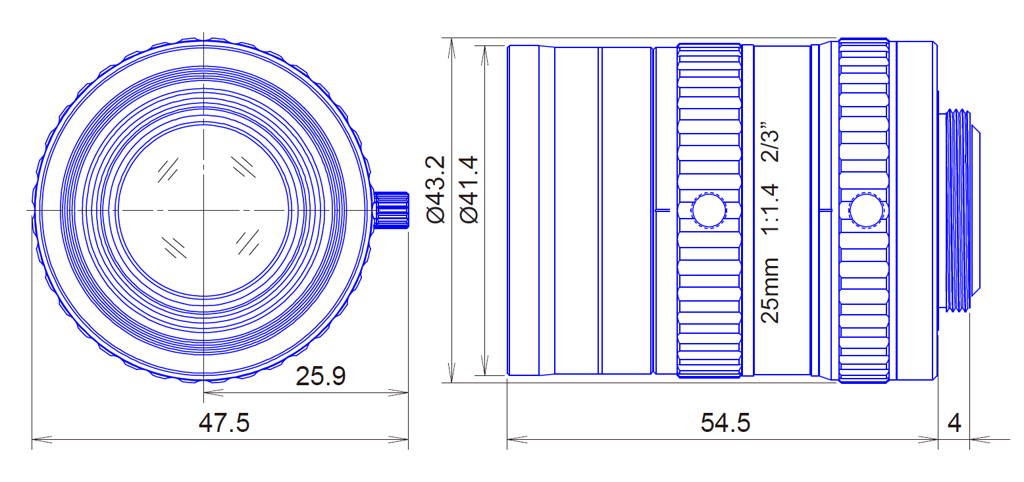 Goyo Optical GM12HR32514MCN technical drawing