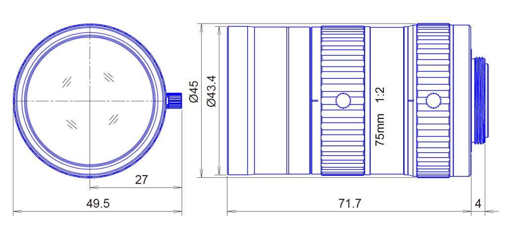 Goyo Optical GM12HR37520MCN technical drawing