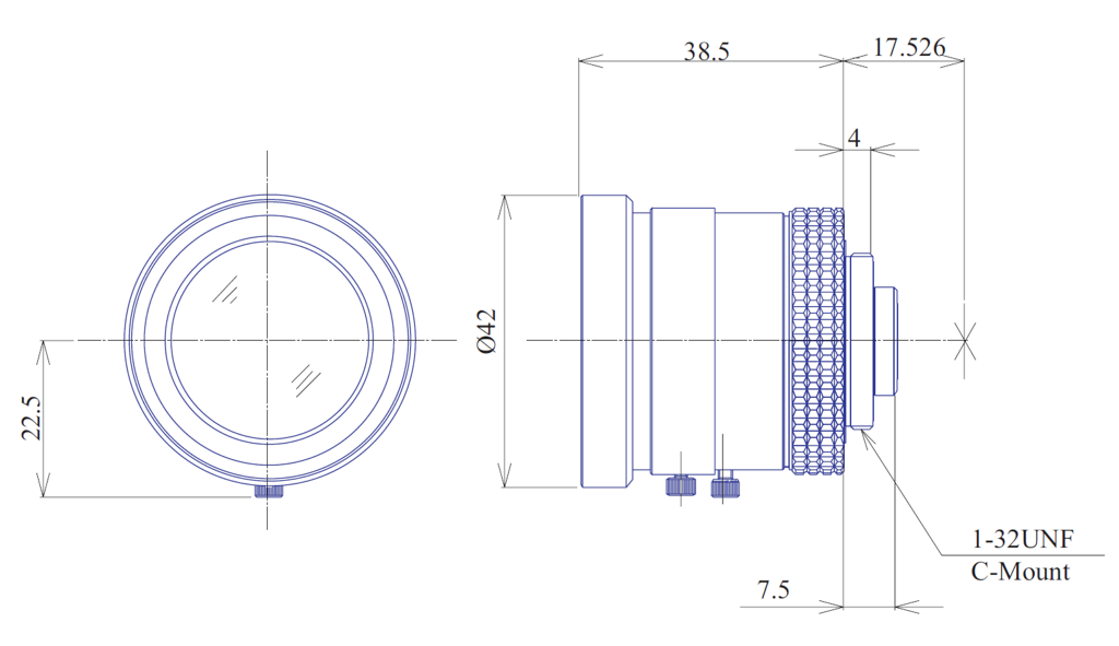 Goyo Optical GMB5HR30528MCN technical drawing